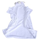 Cartoon Flannel Kid's Hooded Bath Towel (White Goat)