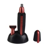 2 In 1 Men Deluxe Groomer Washable Beard Nose Ear Hair Trimmer Black Silver(INTL)