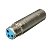 Oem 3 Pin XLR Male To Female Phase Reversal Adapter Plug To Socket Audio Connector (Intl)