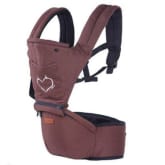 Four Seasons breathable baby waist stool holding infant Belt (Brown)