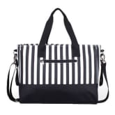 2016 New Arrival Black Stripe Multifunctional Large Capacity Baby Nappy Diaper Changing Bag Mummy Bag Tote Shoulder Handbag (Intl)