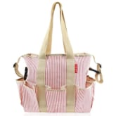 New Arrival Large Capacity Stripe Mummy Changing Bag Baby Nappy Diaper Bags Color Pink (Intl)