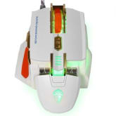 LUOM G20 7D Button 4000 DPI Optical Professional Wired Gaming Mouse (White) (Intl)