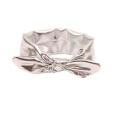 Oem OEM Fang Baby Girls Toddler Stretch Ear Turban Rabbit Knot Bow Hirband (Silver)