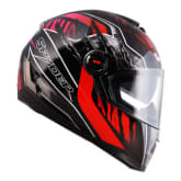 Spyder SPYDER Full Face Helmet Dual Visor Recon GD 365 (Black/Red)