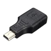 FSH USB 2.0 Female to Mini USB Male Data Charging Adapter Converter Connector Plug - Intl