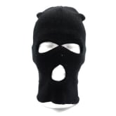 Thinch thinch Plush Protective Full Face Mask Head Decoration Black Three Holes Style
