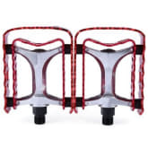 Timezone TimeZone 2 Pcs SETSAIL 662 Mountain Bike Pedals with Double-deck Gear Frame 2 Bearings (RED)
