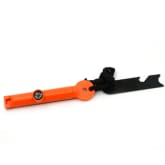 Thinch thinch Survival Magnesium Fire Starter Flint Firesteel Tactical Tool With Emergency Rescue Whistle Compass Function Orange