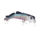 Artificial Three Jointed Minnow Fishing Lure Tackle Bionic Hard Bait Lifelike with 2 Treble Hooks