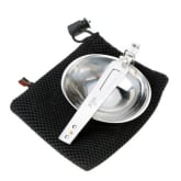 Outdoor Traveling Stainless Steel Folding Spoon Soup Ladle Cooking Portable Utensils Tableware Spoon