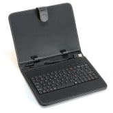 Oem Mini USB Keyboard Leather Case Cover 9 inch (Black)