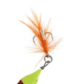8cm 10g Colorful Fishing Lure Hard Bait Metal Spoon with Feather/Hook Fishing Tackle