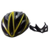 Unbranded La Bici MTB Bike Helmet with Lights (Black/Yellow)
