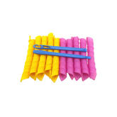 Sanwood Hair Curlers Set of 10 (Yellow/Pink)