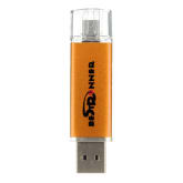 Oem 4GB 2 in 1 Micro USB / USB Port Flash Drive Memory Disk Golden (Intl)