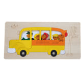 Vakind VAKIND Multi-dimensional Jigsaw Wooden Puzzle Children Toys Bus