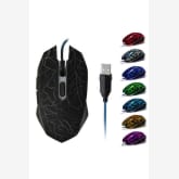 Oem OEM 7 LED Colorful Optical 2400DPI 6 Buttons USB Wired Gaming Mouse Mice PC laptop