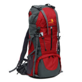 Super Large Capacity Outdoor Sports Mountaineering Backpack Hiking Bag Travel Bag Backpack Shoulder Bag 65+5L (Red) (Intl)