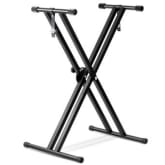 Chord Double X Keyboard Stand (Black)