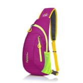 Multi-functional Outdoor Sports Shoulder Backpack Sling Chest Bag Pack Crossbody Bag (Rose Red) (Intl)