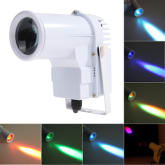 9W full Color Pin RGB DJ Effect Light Stage Lighting(White)(US plug) (Intl)