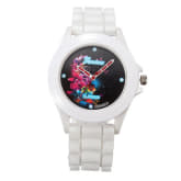 Geneva Unisex White Jelly Gel Silicone Rubber Strap Wrist Watch