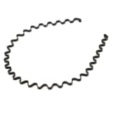 Fashion Black Metal Wavy Headband Hair Band Sports Hoop for Men/Women (Intl)