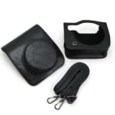 PU Leather Camera Case Bag Holder For Fuji FUJIFILM Instax Mini90 Black