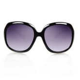 Partiss Oversized Plastic Full Frame UV400 Protection Sunglass (Black) (Intl)
