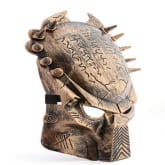 Glamorous Predator Mask PVC Cospaly Halloween Mask(Gold) (Intl)