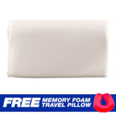 Generic Cloud Soft Foam Memory Pillow with Free Memory Foam Travel Pillow (Red)