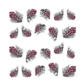 Oem Beauty Colorful Feather Decals Leopard Water Transfer Stickers 3D Nail Art Tips 1743