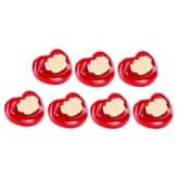 Tickle Joyful Baby Little Professor Funny Design Pacifier Set of 7 (Red)