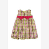 Beetlejuice Kids Hailey Checkered Dress (Pink/Green)