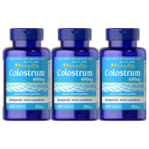Puritan's Pride Colostrum 650mg 60 capsules Set of 3 Bottles