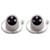 Amax NK-610A 1.3MP CCTV Dome Camera Set of 2 (White)