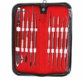 Vococal 10 PCS Set Stainless Steel Dental Lab Equipment Dental Kit Wax Carving Tool Set Dentist Instruments Tool Kit