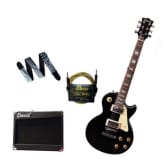 Davis Electric Guitar LP Piece Package (Black)