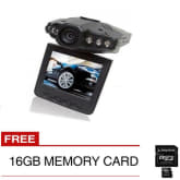 Generic Car CCTV Camera Road Recorder with IR Sensor with Free 16GB Memory Card