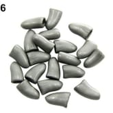 Clothingloves 20Pcs Fashion Pet Dog Cat Paw Claw Control Nail Caps Cover nail art accessories Pet (Gray)