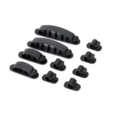 Freeker Computer Networking Wire Cord Cable Clip Organizer Kit Cord Management System Black 10 PCS (Intl)
