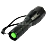 Gosport GETEK 1600 Lumen XML Cree XM-L T6 LED Zoomable Focus Flashlight Torch (Black)
