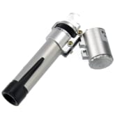 Foxnovo Portable Pen-shaped LED Illuminated 60X Zoom Microscope with Currency-detecting Light Silver