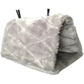 Foxnovo Bird Animal Plush Snuggle Hammock Hanging Snuggle Cave Happy Hut Hideaway - Size L (Grey)