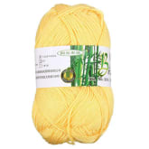Oem Natural Bamboo Cotton Knitting Soft Yarn Fingering Golden Yellow