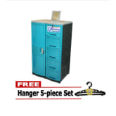 Jolly Diamond Closet Green with Free Black Hanger Set of 5