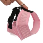 Oem UK Adjustable Mesh Puppy Dog Harness Vest Fabric Pet Clothes Pink XS