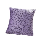 Oem OEM Fang Fashion Home Sofa Decor Pillow Case Cushion Cover Square Scattered Heart Pattern (Purple)