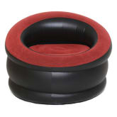 Unbranded Inflatable Chair with Pump (Black/Red)